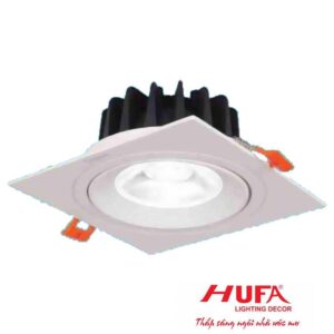 Đèn downlight âm trần hợp kim nhôm cao cấp vuông Ø92*H55-7W, khoét lỗ 75