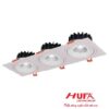 Đèn downlight âm trần hợp kim nhôm cao cấp vuông L250*W92*H55-7W*3, khoét lỗ 75*230