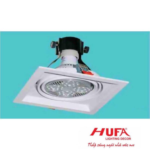 Đèn downlight âm trần hợp kim nhôm cao cấp vuông Ø180*H140-35W, khoét lỗ Ø166