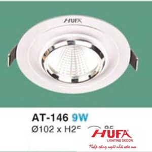 Đèn âm trần downlight Ø102 x H25, khoét lỗ: Ø85 - 9W