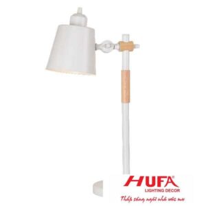 Đèn bàn Hufa Ø130*W200*H550, E27*1, Vỏ màu trắng