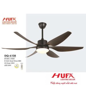 Đèn quạt Hufa Ø1300*H500, 6 cánh Quạt Nhựa ABS, CS quạt 65W