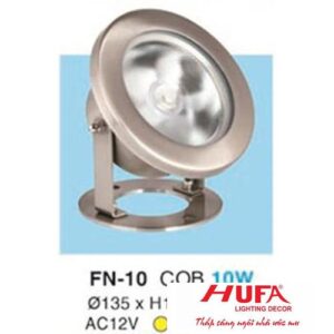 Đèn Led Âm Nước Hufa ánh sáng vàng, 10W - Ø135 x H146 - AC12V