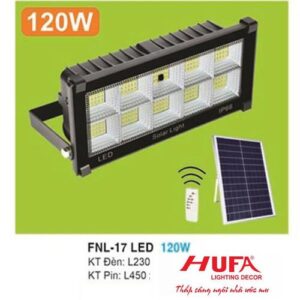 Đèn pha năng lượng mặt trời 120W ánh sáng trắng