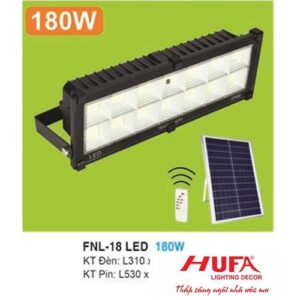 Đèn pha năng lượng mặt trời 180W ánh sáng trắng