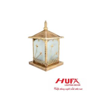 Đèn trụ cổng Vuông Hufa L200*W200*H300