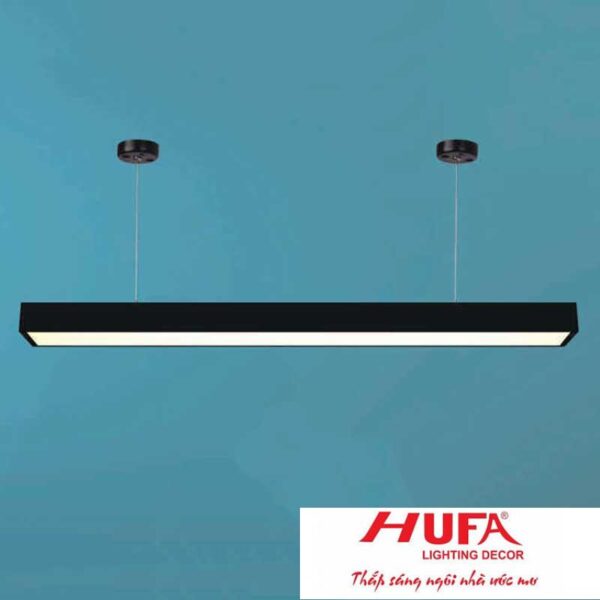 Đèn led tube Hufa L1200*W70*H40-36W vỏ đen, ánh sáng trắng, vàng