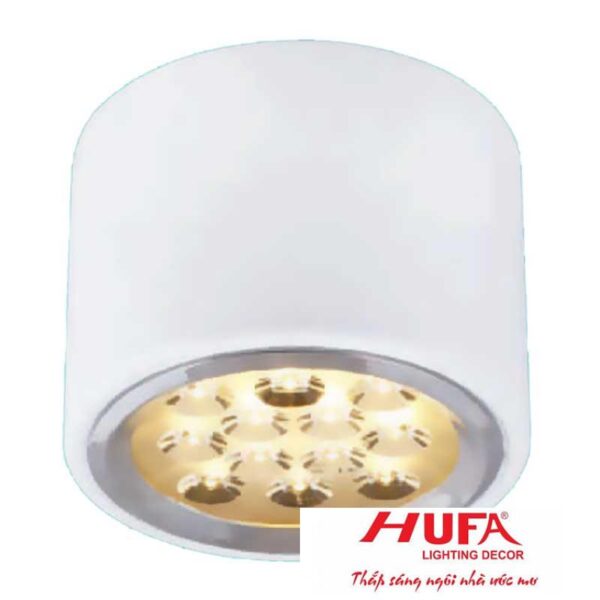 Đèn downlight ốp nổi led Ø130*H100-12W, vỏ màu trắng