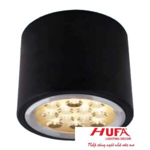 Đèn downlight ốp nổi led Ø130*H100-12W, vỏ màu đen