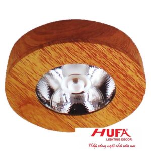 Đèn downlight ốp nổi led Ø60*H16-3W vỏ màu gỗ