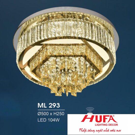 Đèn mâm led trang trí Hufa Ø500*H250 - LED 104W, ánh sáng 3 chế độ
