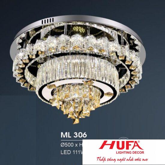 Đèn mâm led trang trí Hufa Ø500*H300 - LED 111W, ánh sáng 3 chế độ
