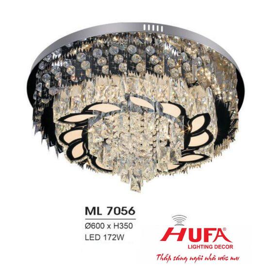 Đèn mâm led trang trí Hufa Ø600*H350 - LED 172W, ánh sáng 3 chế độ