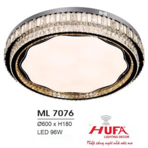 Đèn mâm led trang trí Hufa Ø600*H180 - LED 96W, ánh sáng 3 chế độ