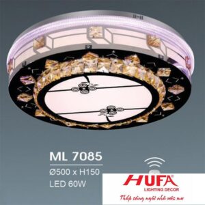 Đèn mâm led trang trí Hufa Ø500*H150 - LED 60W, ánh sáng 3 chế độ