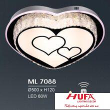 Đèn mâm led trang trí Hufa Ø500*H120 - LED 60W, ánh sáng 3 chế độ