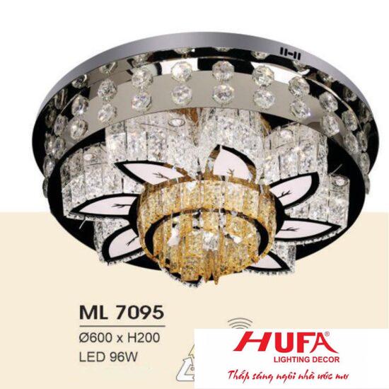 Đèn mâm led trang trí Hufa Ø500*H150 - LED 60W, ánh sáng 3 chế độ