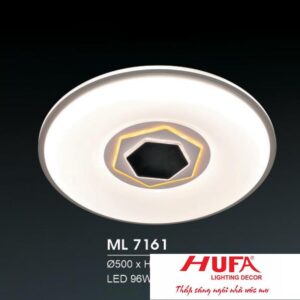 Đèn mâm led trang trí Hufa Ø500*H70 - LED 96W, ánh sáng 3 chế độ