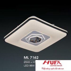 Đèn mâm led trang trí Hufa Ø500*H70 - LED 96W, ánh sáng 3 chế độ