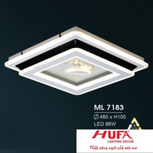 Đèn mâm led trang trí Hufa Ø480*H100 - LED 86W, ánh sáng 3 chế độ