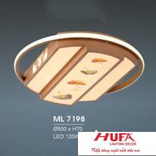 Đèn mâm led trang trí Hufa Ø500*H70 - LED 120W, ánh sáng 3 chế độ