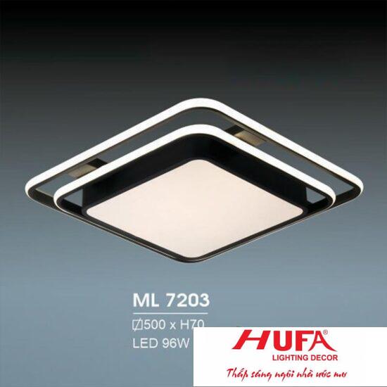 Đèn mâm led trang trí Hufa Ø500*H70 - LED 96W, ánh sáng 3 chế độ