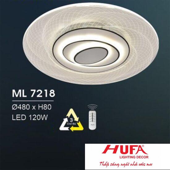 Đèn mâm led trang trí Hufa Ø480*H80 - LED 120W, ánh sáng 3 chế độ
