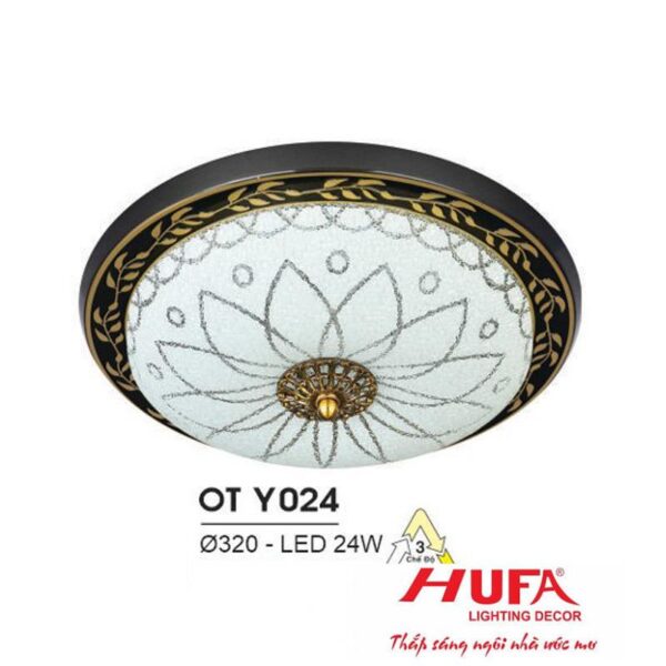 Đèn ốp trần Hufa Ø320 - LED 24W, ánh sáng 3 chế độ