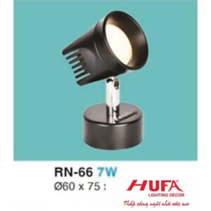 Đèn rọi led Ø60 x 75 x H120 - 7W vỏ đen