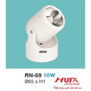 Đèn rọi led Ø65 x H128 - 10W vỏ trắng