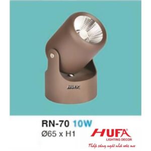 Đèn rọi led Ø65 x H128 - 10W vỏ đen