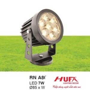 Đèn Led Chiếu Điểm Ø85 x W85 x H110, ánh sáng trắng, vàng, xanh dương, xanh lá, đỏ 7W