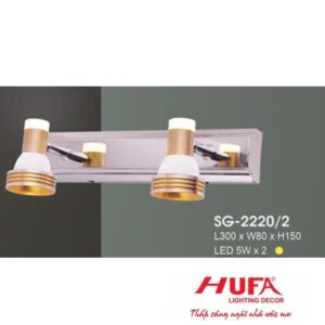 Đèn soi gương Hufa L300*W80*H150, 5W*2, ánh sáng vàng