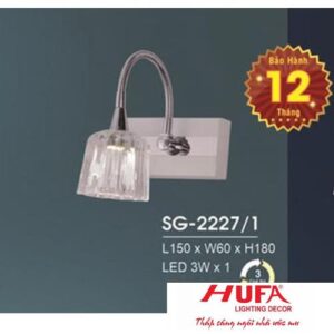 Đèn soi gương Hufa L150*W60*H180, 3W, 3 màu ánh sáng