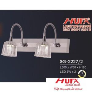 Đèn soi gương Hufa L300*W60*H180, 3W*2,3 màu ánh sáng