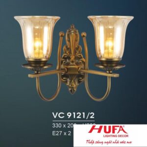 Đèn vách cổ 330*200*H280, E27*2