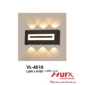 Đèn vách led trang trí trong nhà L240 x H100 - 16W