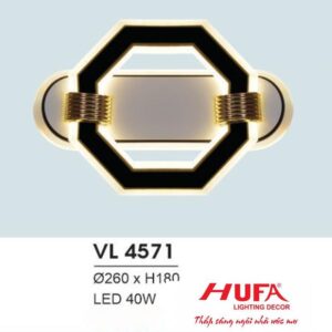 Đèn vách trang trí led L230*H260 - LED 28W, ánh sáng vàng