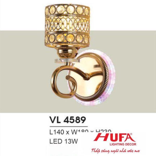 Đèn vách Led 13W + E27*1 - L140*W180*H230