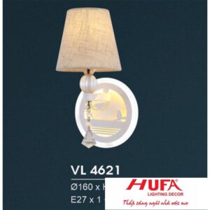 Đèn vách trang trí LED 12W + E27*1 - Ø160*H300, ánh sáng vàng