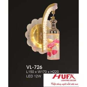 Đèn vách led trang trí trong nhà L150*W170*H220 - 12W, 3 màu ánh sáng