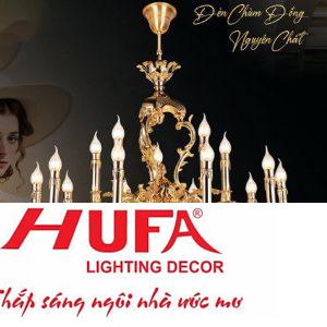 Đèn chùm đồng Hufa Ø830*H800+350, E14*15
