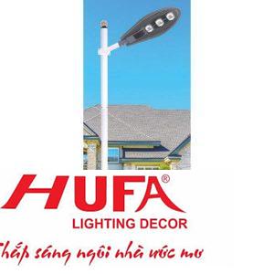 Đèn trụ 87 thân sắt mạ kẽm, đế 220 x 220 x 8, cao 6m