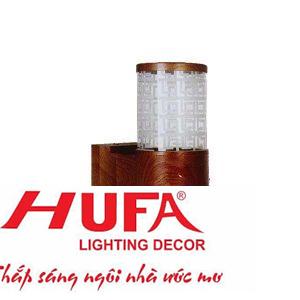 Đèn led vách hành lang Hufa - IP54 Ø90*W110*H230, E27*1, vỏ màu Gỗ