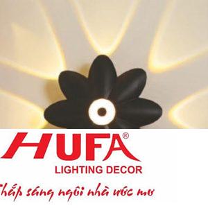 Đèn gắn tường Hufa Ø220 x H57 ánh sáng vàng 8W + 2W