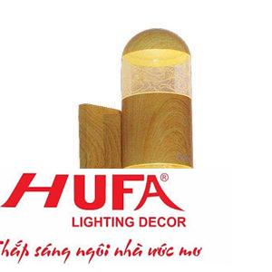 Đèn led vách hành lang Hufa - IP54 Ø90*W150*H200, 12W, 3 chế độ ánh sáng, vỏ màu Gỗ