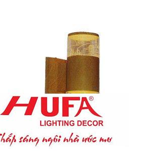 Đèn led vách hành lang Hufa - IP54 Ø90*W150*H200-12W, 3 chế độ ánh sáng, vỏ màu Gỗ