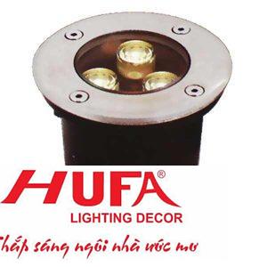 Đèn Âm Sàn IP65, ánh sáng vàng, xanh dương, xanh lá