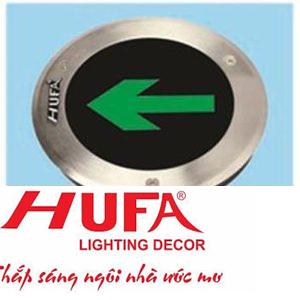 Đèn âm sàn 3W, ánh sáng xanh lá 220V-IP64- Ø160*H45