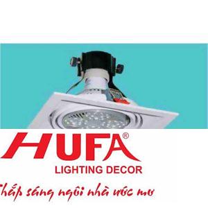 Đèn downlight âm trần hợp kim nhôm cao cấp vuông Ø180*H140-35W, khoét lỗ Ø166